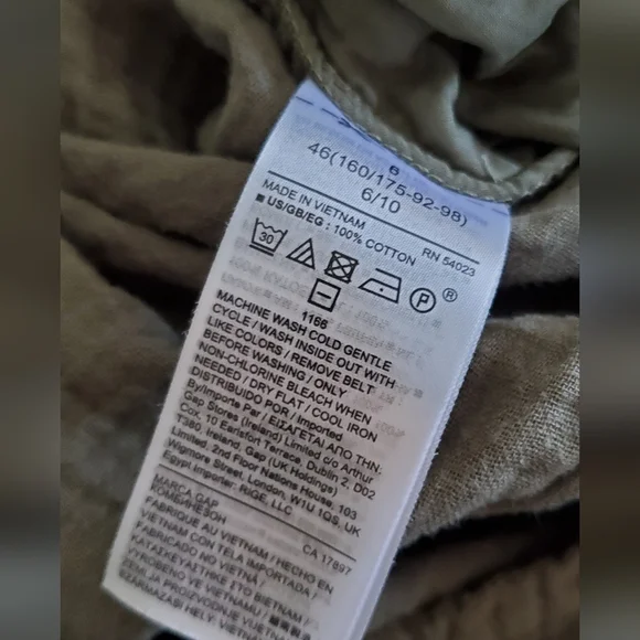 Gap Olive Gauz Jumpsuit Women's Size 6 (Small) - Picture 6 of 8